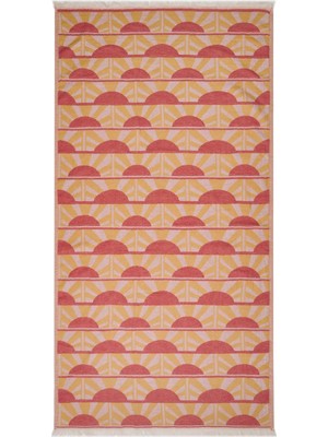 Matmel Soft Sun Madness Güneş Desenli Peştamal - Hardal - 90X160 cm
