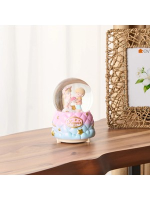 Matmel Love Işıklı ve Müzikli Kar Küresi - Asorti - 10 cm