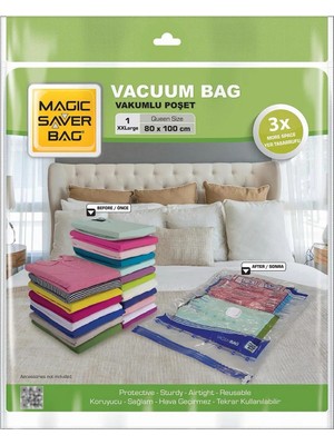 Matmel Saver Bag Tekli Vakumlu Poşet - Xxl - 80X100 cm