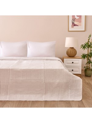 Matmel Soft Arven Tek Kişilik Yatak Örtüsü - Beyaz - 180X240 cm