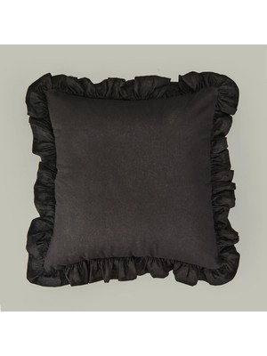 Matmel Soft Fancy Kırlent - Siyah - 40X40 cm