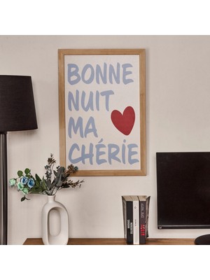 Matmel Deco Bold Hearts Duvar Panosu - Mavi - 40X60 cm