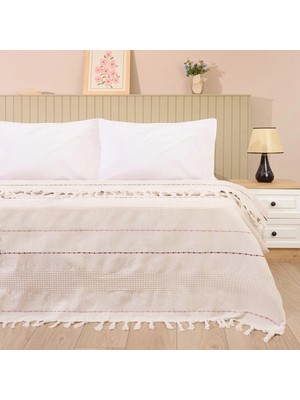 Matmel Soft Solvia Tek Kişilik Yatak Örtüsü - Krem - 160X230 cm