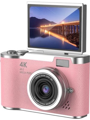 SHC4200 Sosyal Medya Içerik Kamera 48 Hd Video Flip Ekranlı Dijital Kamera