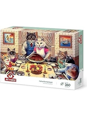 SHC4200 Puzzle Ailesi Ziyafette 260 Parça Puzzle