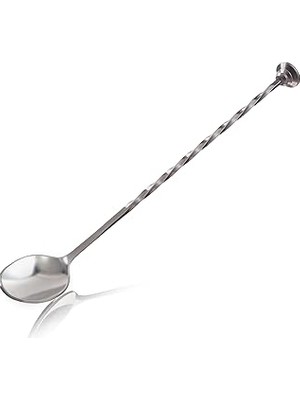 SHC4200 Vacu Vin Bar Kokteyl Kaşığı, Bar Kaşığı, Gümüş, 27,7 x 3,4 x 2 cm