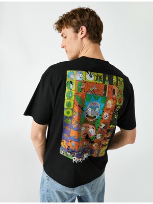 Koton Rick and Morty Oversize Tişört Lisanslı Baskılı