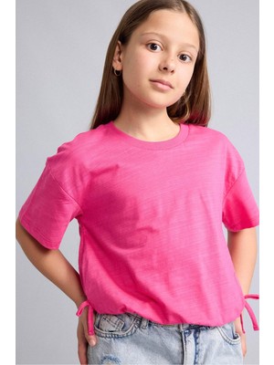 DeFacto %100 Pamuk Regular Fit Brode Uzun Kollu Bluz Kız Çocuk G1108A826HS