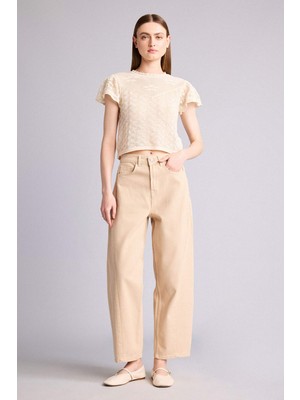 DeFacto %100 Pamuk Wide Leg Yüksek Bel Pantolon H8804AX26SP