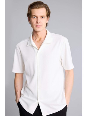 DeFacto Regular Fit Polo Yaka Kısa Kollu Gömlek E1211AX26SM