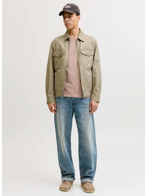 Jack & Jones Pembe Erkek Normal Logo Baskılı T-Shirt 12295132 Jprblufelıx Ss Tee