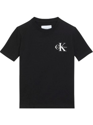Calvin Klein Siyah Erkek Çocuk Baskılı T-Shirt LV1CKSJA32BEH