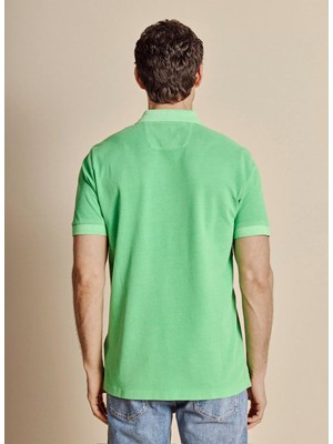 Brooks Brothers Yeşil Erkek Standart Fit Logo Baskılı T-Shirt BBSS26MTS004