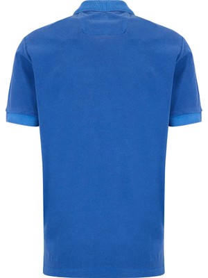 Brooks Brothers Mavi  Erkek Standart Fit T-Shirt BBSS26MTS004
