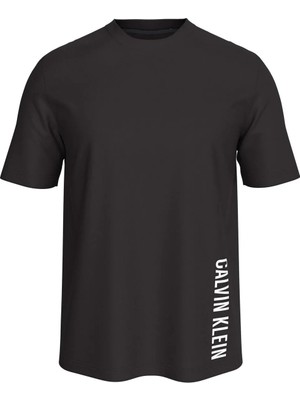 Calvin Klein Siyah Erkek Normal Logo Baskılı T-Shirt LV00NM3019UB1