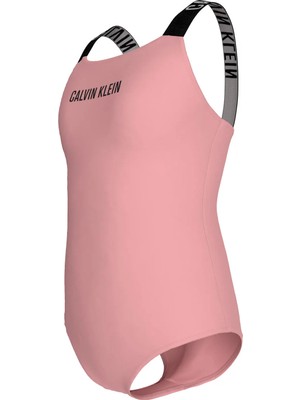 Calvin Klein Pembe Kız Çocuk Baskılı Mayo KY0KY00098TFL