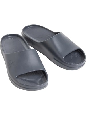 Calvin Klein Gri Erkek Plaj Terliği J Chunky Slıde Onepıece Ru