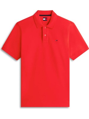 Tommy Jeans Kırmızı Erkek Polo T-Shirt DM0DM22711XL8 Kırmızı Polo T-Shirt