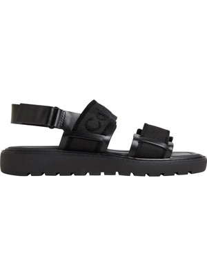 Calvin Klein Siyah Kadın Sandalet Sq Molded Sandal Webb