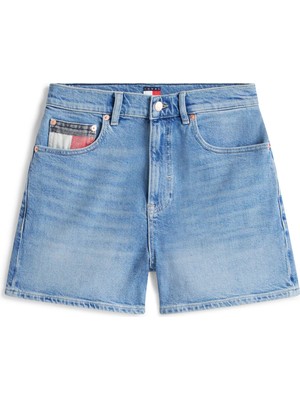 Tommy Jeans Lacivert Kadın Denim Şort Mom Short Rwb BJ8131