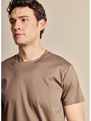 Brooks Brothers Vizon Erkek Standart Fit T-Shirt BBSS26MTS008