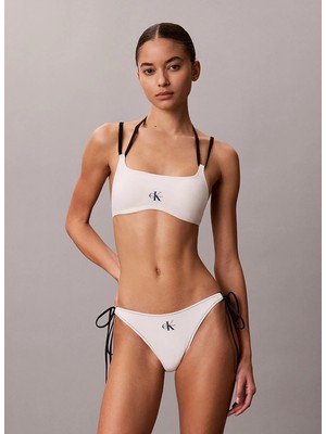 Calvin Klein Bej Kadın Standart Fit Bikini Üst Bralette
