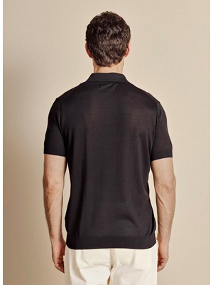 Brooks Brothers Siyah Erkek Standart Fit Kazak BBSS26MKL021