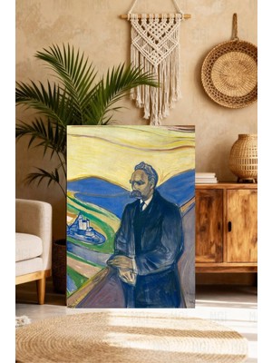 Mgi Design Özel Tasarım Edvard Munch Klasik Sanat Kanvas Tablo Lüks Ev Ofis Dekoru