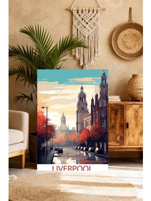 Mgi Design Şık Vintage Seyahat Posteri Modern Tarzda Kanvas Tablo Şık Duvar Dekoru
