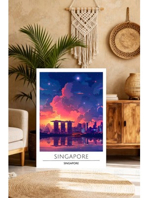 Mgi Design Zarif Vintage Seyahat Posteri Boho Stilinde Kanvas Tablo Çalışma Odası Sanatı