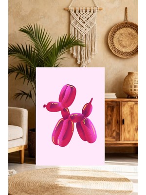 Mgi Design Özgün Pembe Eklektik Tablo Boho Stilinde Kanvas Tablo Yatak Odası Tablosu
