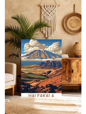 Mgi Design Lüks Vintage Seyahat Posteri Boho Stilinde Kanvas Tablo Lüks Duvar Sanatı