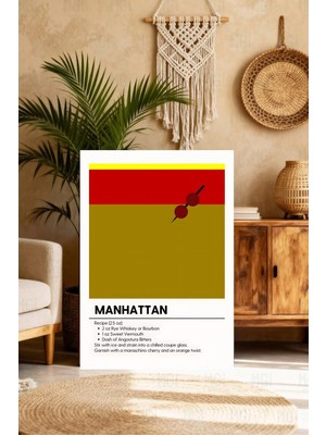 Mgi Design Lüks Kokteyl Tablosu Boho Stilinde Kanvas Tablo Modern Ev Dekoru