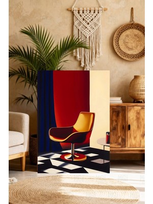 Mgi Design Estetik Renkli Eklektik Tablo Vintage Etkili Kanvas Tablo Lüks Duvar Sanatı