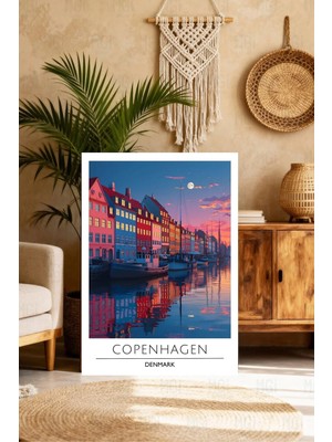 Mgi Design Modern Premium Vintage Seyahat Posteri Skandinav Tarzı Kanvas Tablo Çalışma Odası Sanatı