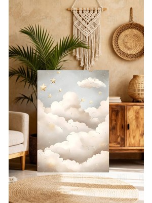 Mgi Design Modern Premium Sevimli Bebek Resmi Minimalist Kanvas Tablo Ofis Duvar Tablosu