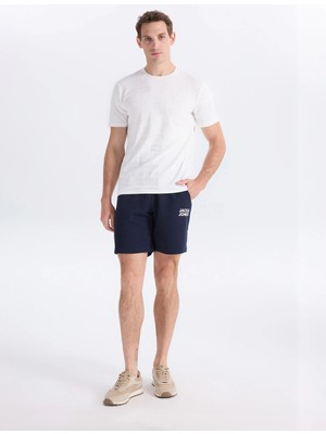 gmg firenze Gmg Fırenze Ekru Erkek Slim Fit Geometrik Desen T-Shirt GU26MSS03006