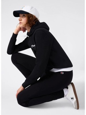 Champion 118101-KK001 Rib Cuff Pants Siyah Kadın Sweatpant