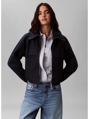 Calvin Klein Jeans Lacivert Kadın Denim Ceket Indıgo Wınd Breaker, Wwk