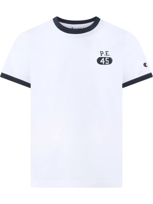 Champion Beyaz Erkek Çocuk T-Shirt 307586-CHAMPION Ss Tee