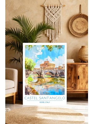 Mgi Design Estetik Vintage Seyahat Posteri Vintage Etkili Kanvas Tablo Çalışma Odası Sanatı