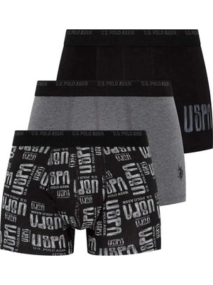 U.S. Polo Assn. Erkek Boxer Kutulu Gönderim Günlük Iç Giyim 3'lü Set 026B.ZE8TAGR0.OU33.P.8.KM