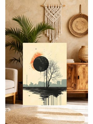 Mgi Design Lüks Modern Sanat Tablosu Boho Stilinde Kanvas Tablo Yatak Odası Tablosu