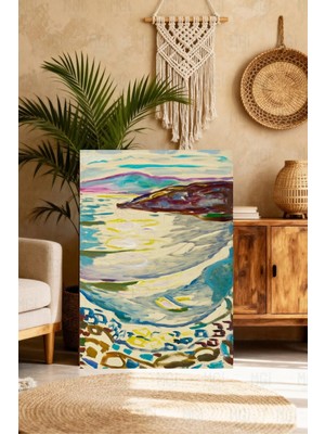 Mgi Design Modern Premium Edvard Munch Klasik Sanat Kanvas Tablo Estetik Ev Aksesuarı