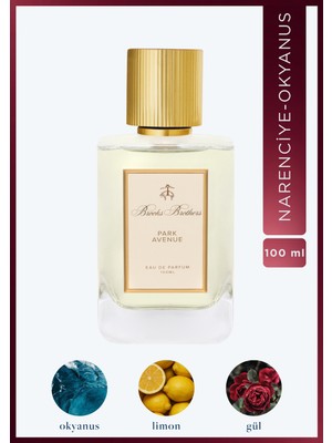 Brooks Brothers Park Avenue EDP Kadın Parfüm 100 ML | Narenciye - Okyanus | Limon, Deniz Notaları, Yasemin, Gül, Amber, Tik Ağacı