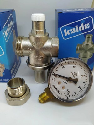 Seray Kalde 3/4'' Rakorlu Su Basınç Düşürücü Regülatör Manometreli Kolay Montaj Özelliği