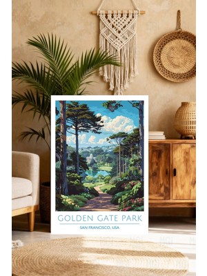 Mgi Design Lüks Vintage Seyahat Posteri Retro Kanvas Tablo Şık Duvar Sanatı