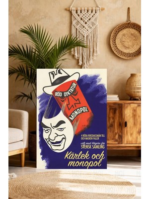 Mgi Design Modern Premium Vintage Sinema Film Posteri Kanvas Tablo Lüks Ev Ofis Dekoru