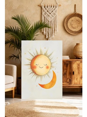 Mgi Design Galeri Kalitesinde Sevimli Bebek Resmi Vintage Etkili Kanvas Tablo Modern Ev Dekoru