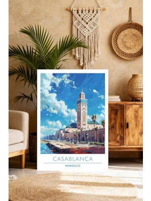Mgi Design Zarif Vintage Seyahat Posteri Skandinav Tarzı Kanvas Tablo Salon Dekoru